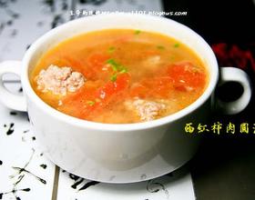 西红柿肉圆汤[图]