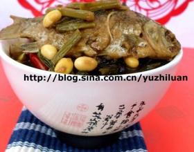 雪里蕻豆芽熬小鱼