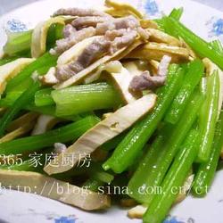 芹菜豆腐干炒肉丝的做法[图]