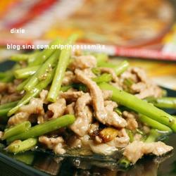 空心菜梗炒肉丝的做法[图]