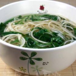 小白菜苗清汤面的做法[图]