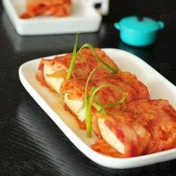 泡菜豆腐培根卷的做法[图]