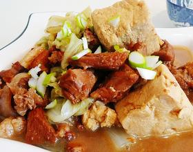 白菜冻豆腐炖羊肉