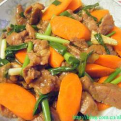 甘笋炒牛肉的做法[图]