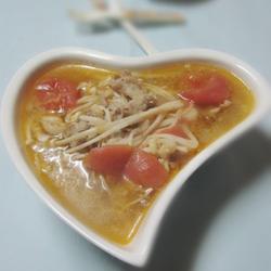 金针番茄肥牛汤的做法[图]