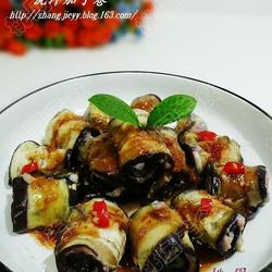 浇汁茄子卷的做法[图]