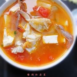 蕃茄梭子蟹豆腐煲的做法[图]