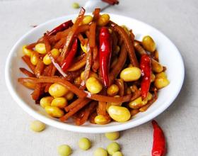 黄豆炒咸菜