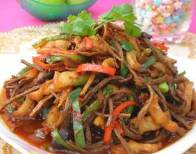 茶树菇炒五花肉[图]