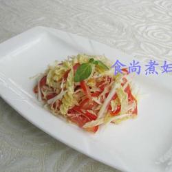 糖醋番茄白菜心的做法[图]