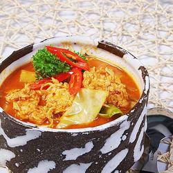 红咖喱卷心菜炖土豆的做法[图]