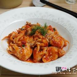 甜辣酱爆八爪鱼的做法[图]
