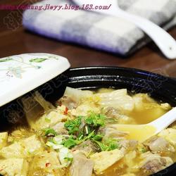 泡菜冻豆腐牛肉汤的做法[图]
