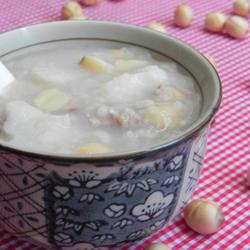 鲜莲淮山排骨粥的做法[图]