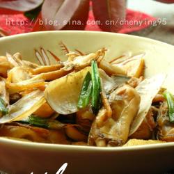 葱爆蛏子的做法[图]