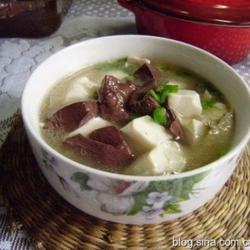 豆腐猪血汤的做法[图]