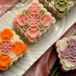 彩色冰皮月饼的做法[图]