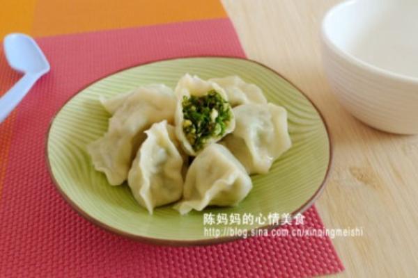 茴香苗素水饺