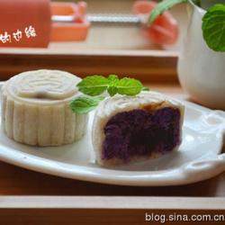紫薯冰皮月饼的做法[图]
