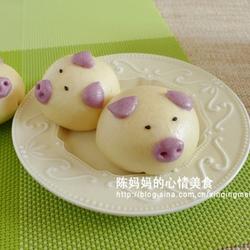 小猪豆沙包的做法[图]