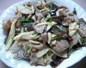 茭白木耳炒肉片[图]