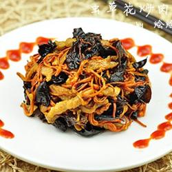 虫草花炒肉的做法[图]