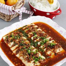 香辣肉末蒸豆腐的做法[图]