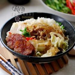 白菜肉沫炒粉条的做法[图]