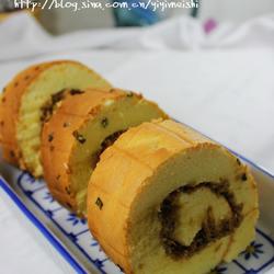 葱香肉松蛋糕卷的做法[图]