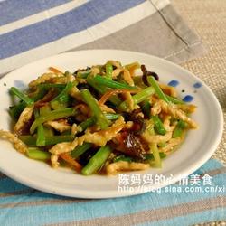 芹菜炒鸡丝的做法[图]