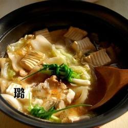 鲍汁白菜豆腐煲的做法[图]