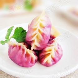 紫薯柳叶蒸饺的做法[图]