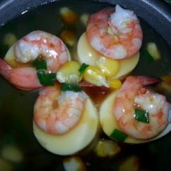 鲜虾蒸豆腐的做法[图]