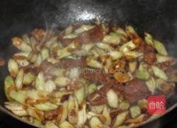 肉炒芸豆的做法图解5