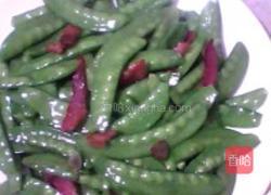 腊肉荷兰豆的做法图解3