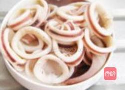 茄汁桂花鱿鱼圈的做法图解3