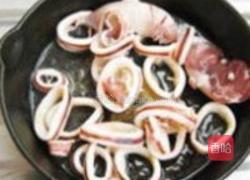茄汁桂花鱿鱼圈的做法图解4