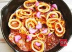 茄汁桂花鱿鱼圈的做法图解6
