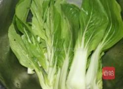 油菜烧豆泡的做法图解1
