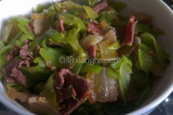 火腿炒莴笋