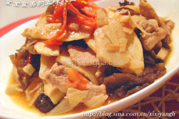 冬笋黑木耳爆肉片