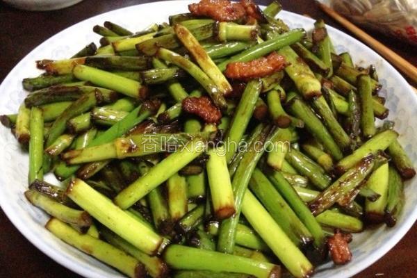 肉丝炒蒜薹
