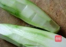 韭菜炒猪血and西葫芦炒蛋的做法图解4