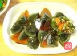 火烤青椒拌皮蛋的做法图解4