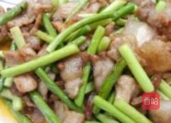 蒜薹盐煎肉的做法图解3