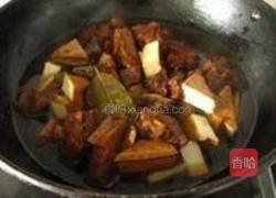 老鹅炖卤干的做法图解6