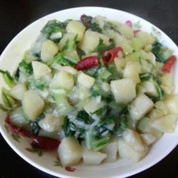 小白菜熬土豆的做法[图]