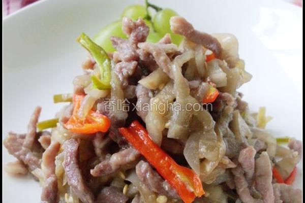 茄子炒肉