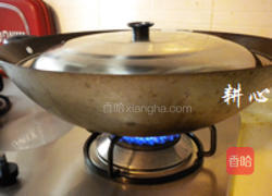 鸡汁炒芥蓝头的做法图解7