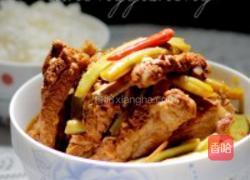 家常排骨炖豆角的做法图解7